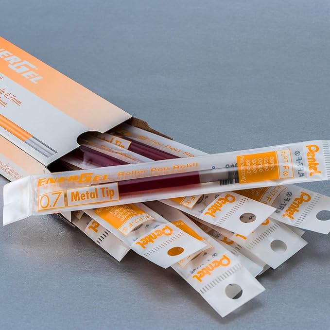 Pentel Refill Ink For EnerGel and Lancelot Gel Pen, Metal Tip - Image 6