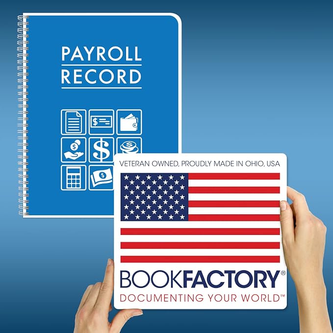 BookFactory Payroll Record Book/Employee Payroll Weekly Log Book/Logbook/Journal - Image 6