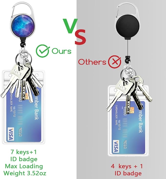 Piefly Lanyards for Id Badges, Nebula Starry Sky Badge Holder - Image 6