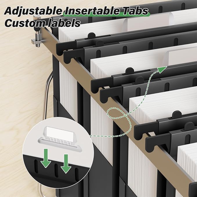 Ansook Plastic Hanging File Folders Letter Size, Bulky Files & Medical Charts - Image 4