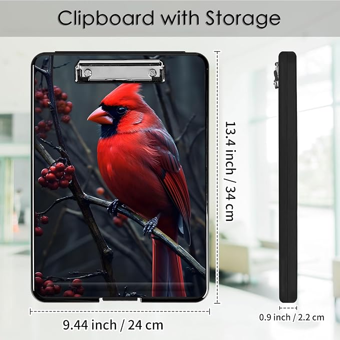 Clipboard with Storage, Office Supplies Nursing Clipboards Folder with Pen - Image 2