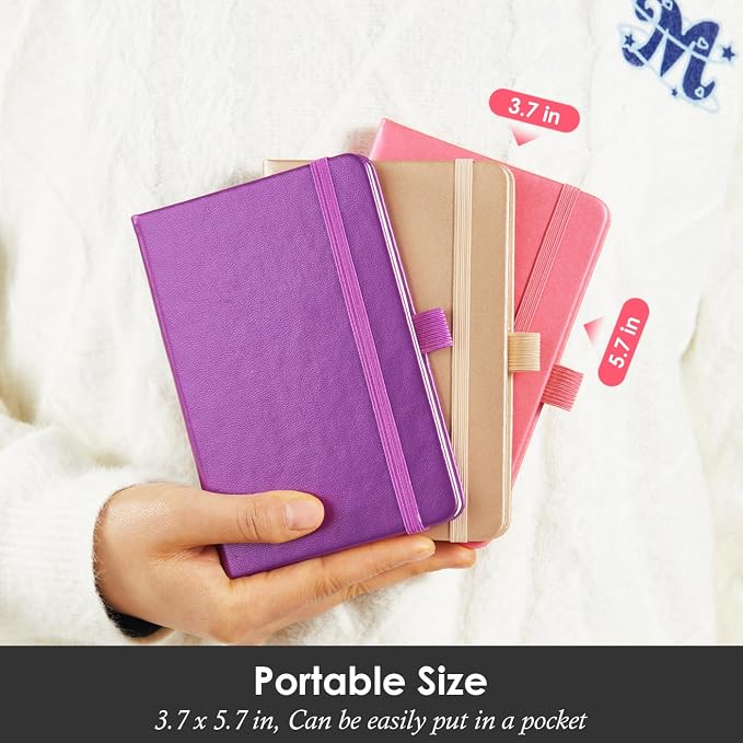 NIRMIRO 3 Pack Pocket Notebook Journal - Image 6