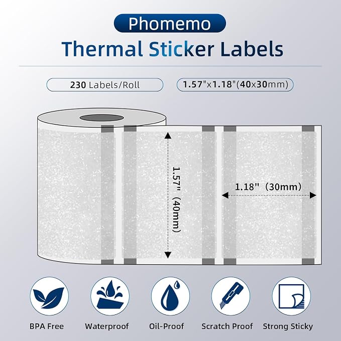 Phomemo Transparent Thermal Labels - Image 2