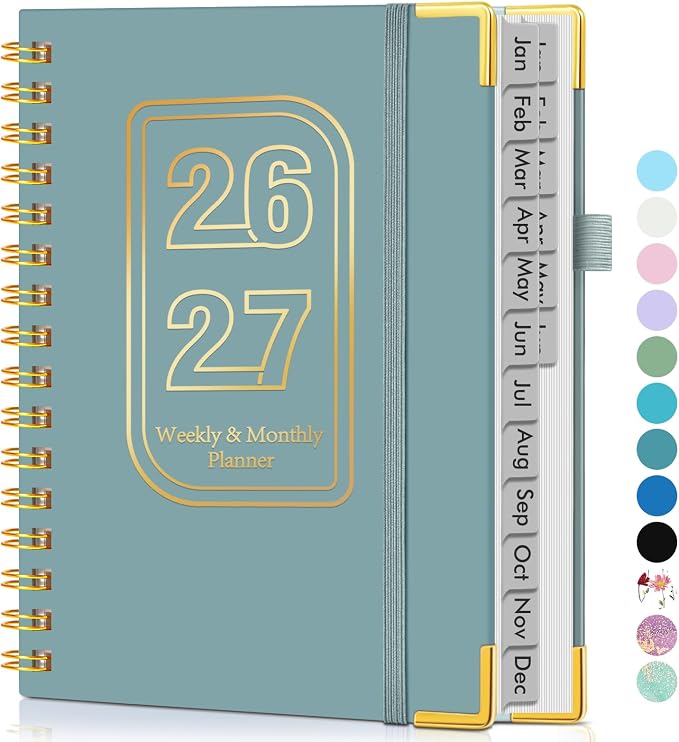 Planner 2026-2027, 18 Months Weekly and Monthly Hardcover Planner, January 2026 by Unknown