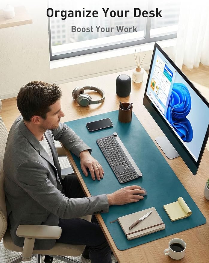 Aothia Faux Leather Desk Mat - Image 3