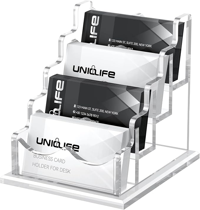 Uniclife Acrylic Business Card Holder - Image 2