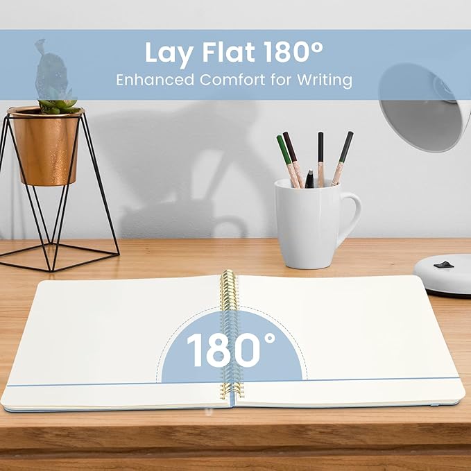 Taja Spiral Blank Notebook, 8.5"x11" Notebooks - Image 3