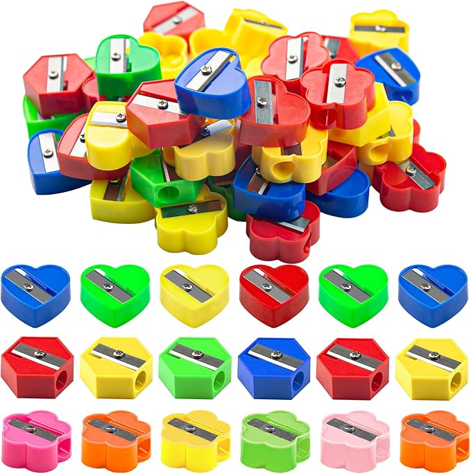 ELANE 90 Pcs Mini Pencil Sharpener, Manual Pencil Sharpeners Bulk Pencil by ELANE