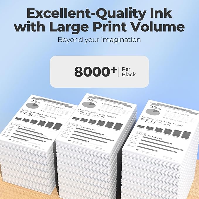 522 Black Ink Refill Bottles ET-2800 ET-4800 ET-2400 ET-2803 ET-2720 Replacement for T522 522 Ink Refill Bottles Black Use for Eco Tank ET-2400 ET-2720 ET-2800 ET-2803 ET-2840 ET-4800 ET-4810 Printers-DeskLoop Office