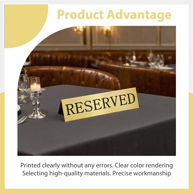 6PCS Reserved Table Signs Set, Reserved Seating Signs - Image 4