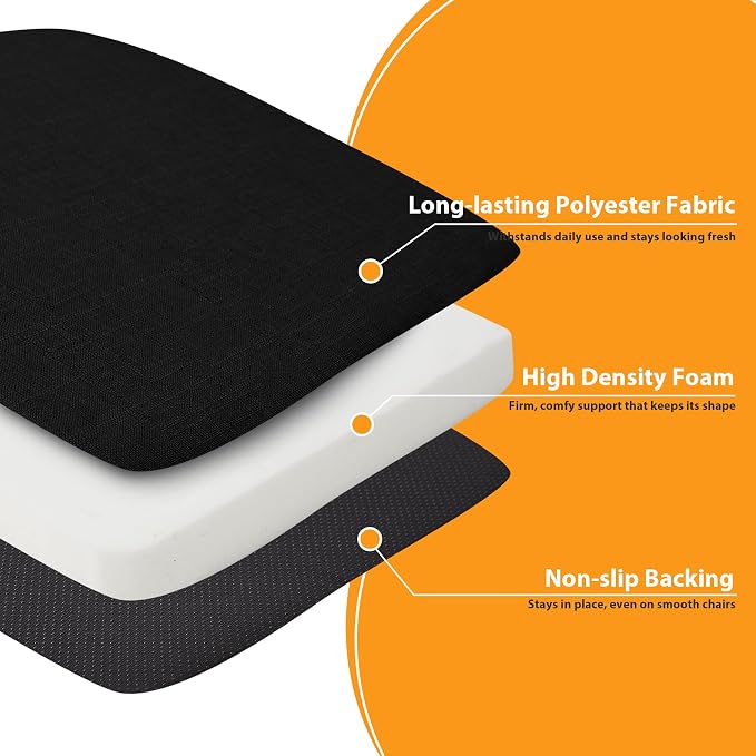 RUQMUISChair Cushions for Dining Chairs, D-Shaped Chair Pads - Image 4