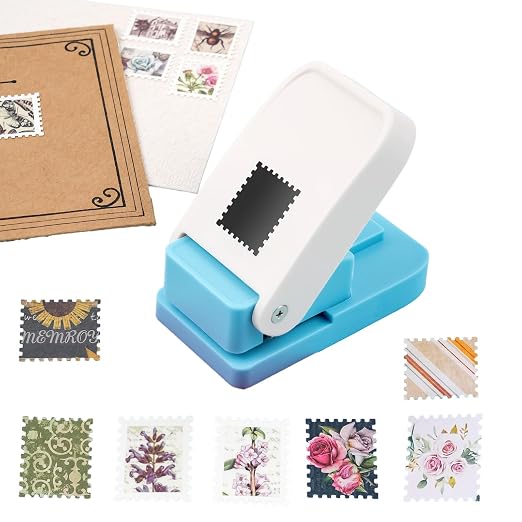 BAOFALI Stamp Puncher Rectangular Postage Stamp Punch 1X0.8inch, Stamp Hole by BAOFALI