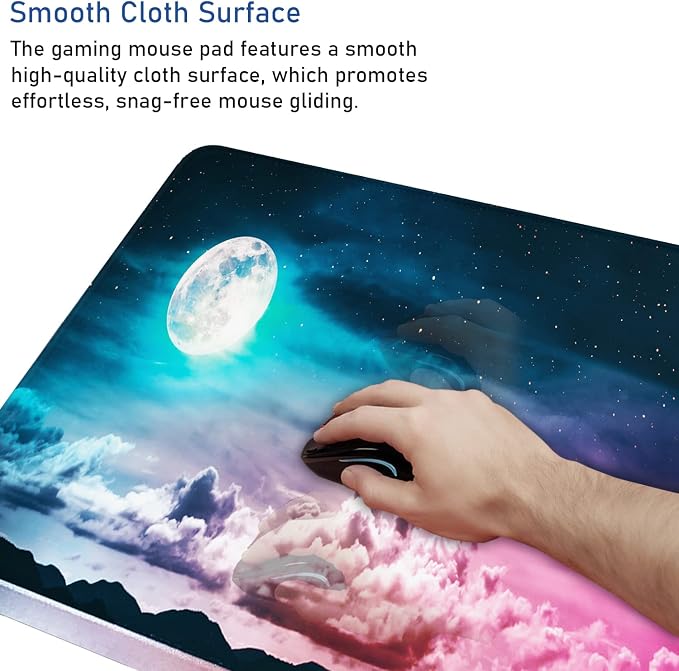 Large Mouse Pad, Gaming Mousepad, 31.5x15.7x0.12 in Extended Mouse Mat Non-Slip - Image 5