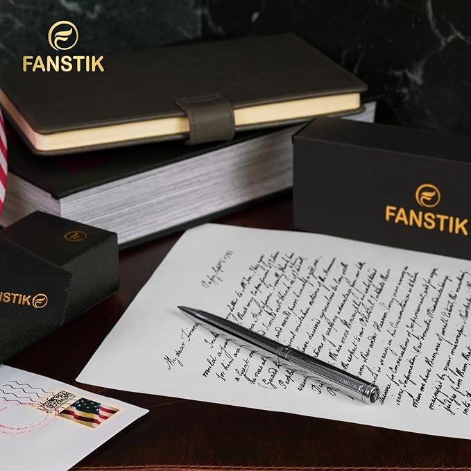 Customized Silver Luxury ballpoint pen (Made In USA) fancy gift set for women, Chrome Finish, Professional executive pen gift set for men (Lux Custom-BallPoint Silver)-DeskLoop Office