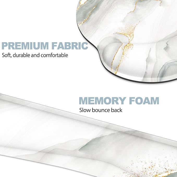 Ergonomic Mouse Pad with Wrist Rest and Keyboard Wrist Rest, Mousepad and Wrist - Image 4