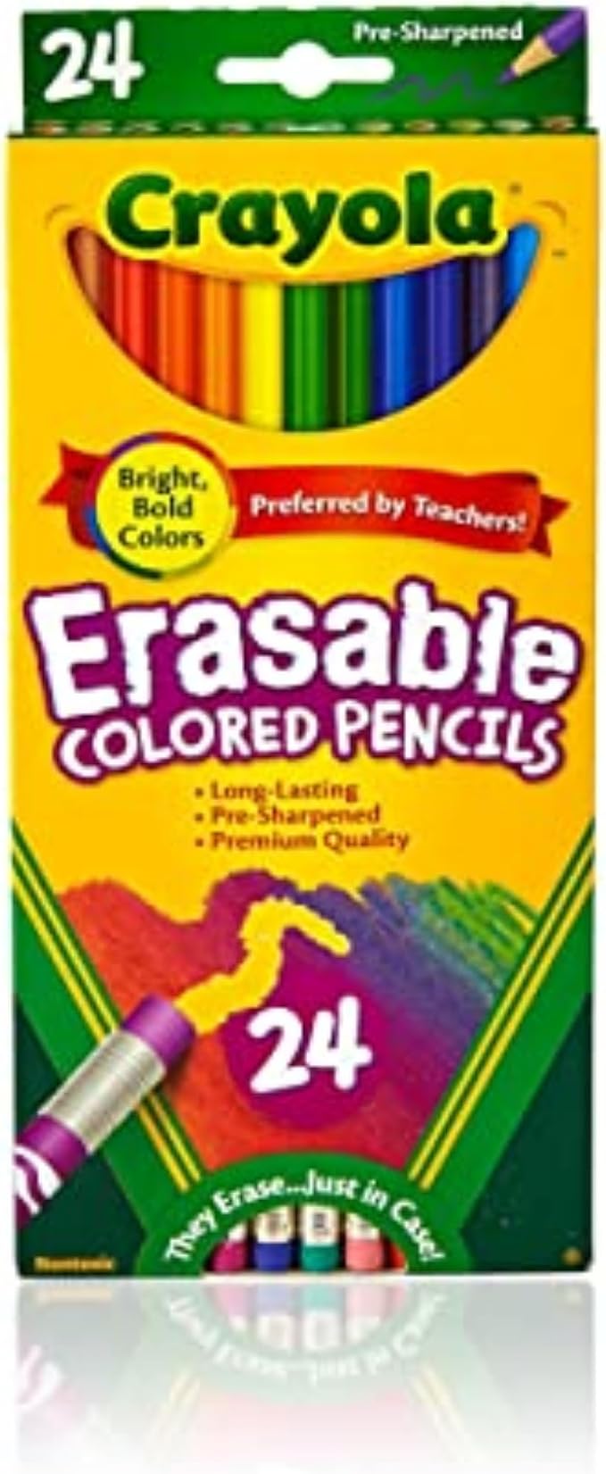 Crayola Erasable Colored Pencils, Kids Coloring Pencils by Crayola