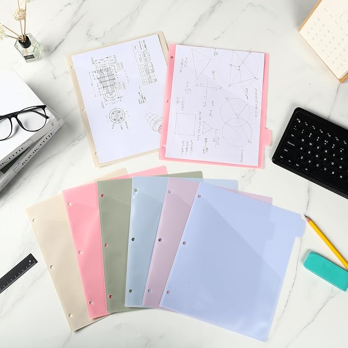 Epakh 12 Pcs Binder Dividers for 3 Rings Binders Index Dividers - Image 7