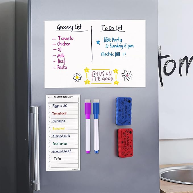 Dry Erase Eraser, Magnetic Whiteboard Eraser 4 Pack White Board Erasers - Image 6