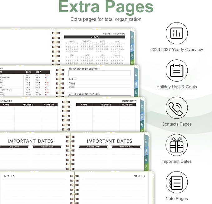 Planner 2026-2027, Weekly and Monthly Academic Year Calendar Planner, July 2026 - Image 5
