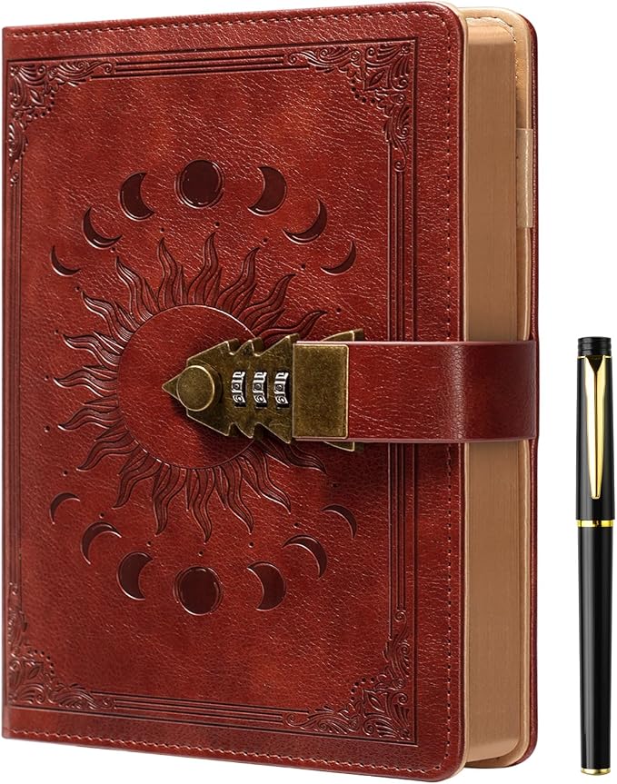 ZXHQ Lockable Journal for Women & Men, A5 240 Pages Secret Diary by ZXHQ