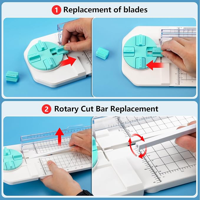 Ecraft 4-in-1 Paper Trimmer: 12" Craft Paper Cutter - Image 6