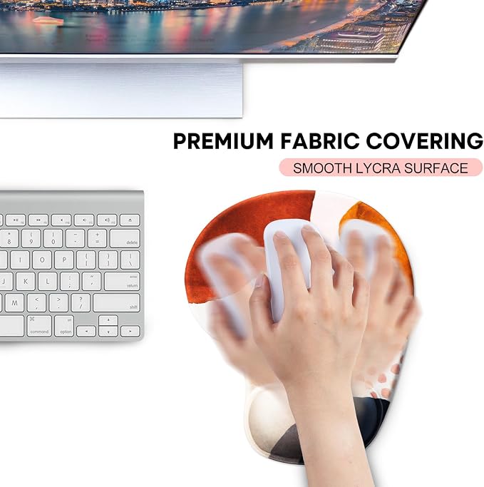 JIKIOU Mouse Pad, 2 Pack Ergonomic Mouse Pads - Image 6
