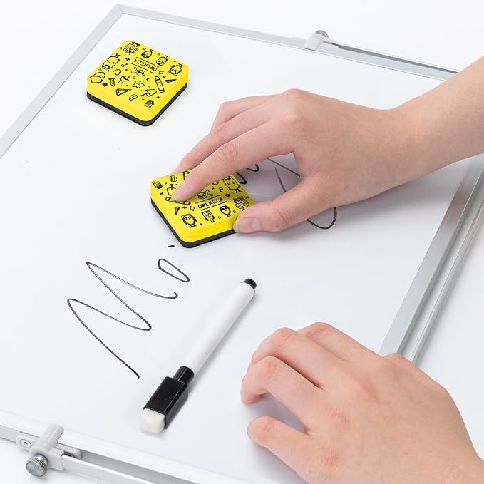 OWLKELA 30Pcs Dry Erase Erasers, Magnetic Whiteboard Eraser, Mini Whiteboard - Image 6