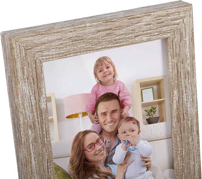 Giftgarden 12 Pack 3.5x5 Picture Frame Distressed White Beige, Rustic 3.5 by 5 - Image 8