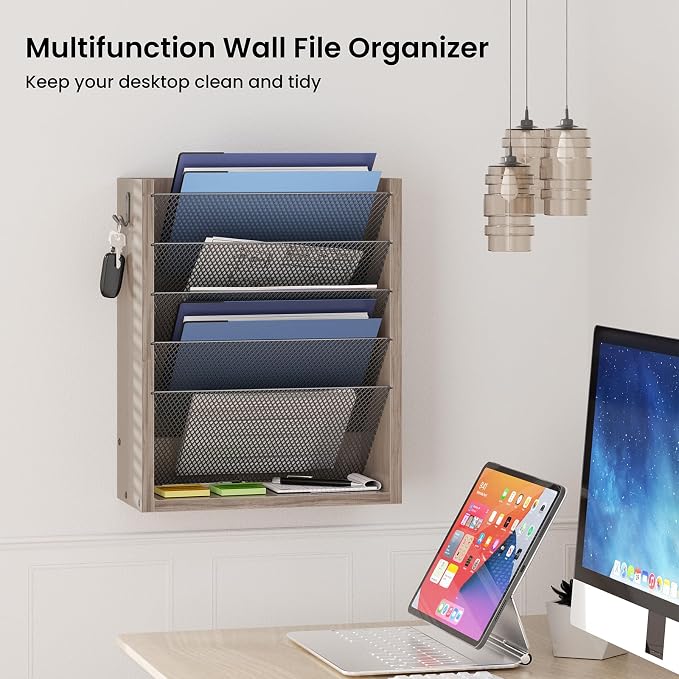 Creso hom Mail Organizer Wall Mounted, Mail Sorter - Image 4