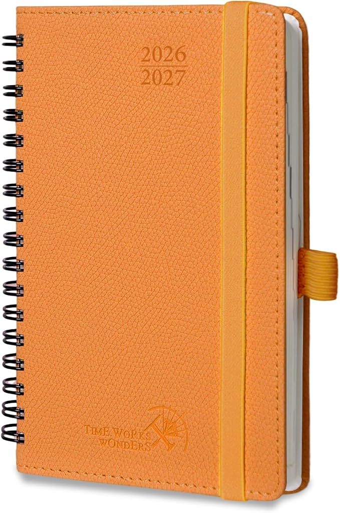 POPRUN 2026-2027 Academic Small Weekly Planner, Horizontal Daily Calendar from by POPRUN