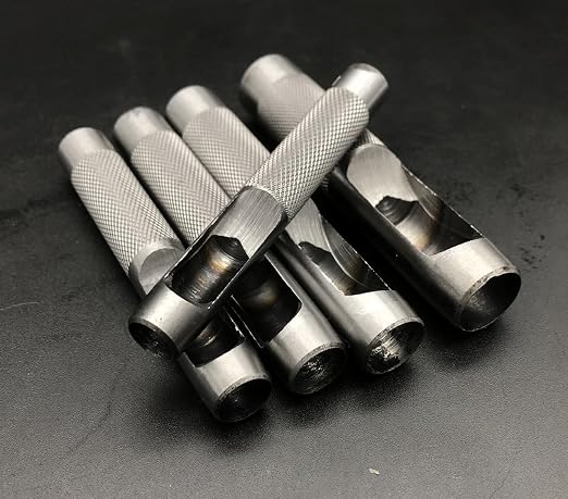 Leathe Punch Set Heavy Duty Round Hole Punch Set Leather Hole Tool, - Image 3