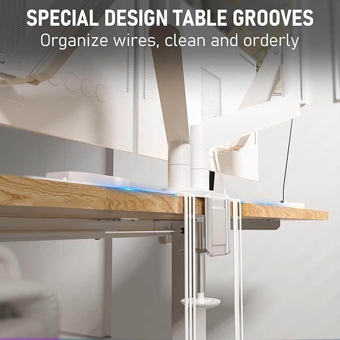 40 * 24 Electric Standing Desk, Adjustable Height Sit Stand Up Desk, Motorized Home Office Computer Gaming Workstation Desk-DeskLoop Office