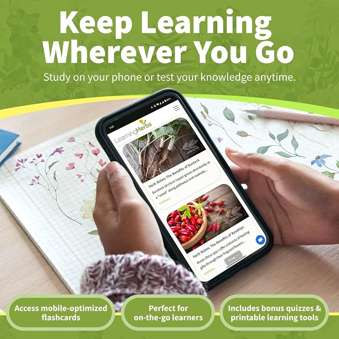 Herb Notes Flash Cards – Educational Plant Learning Cards - Image 7