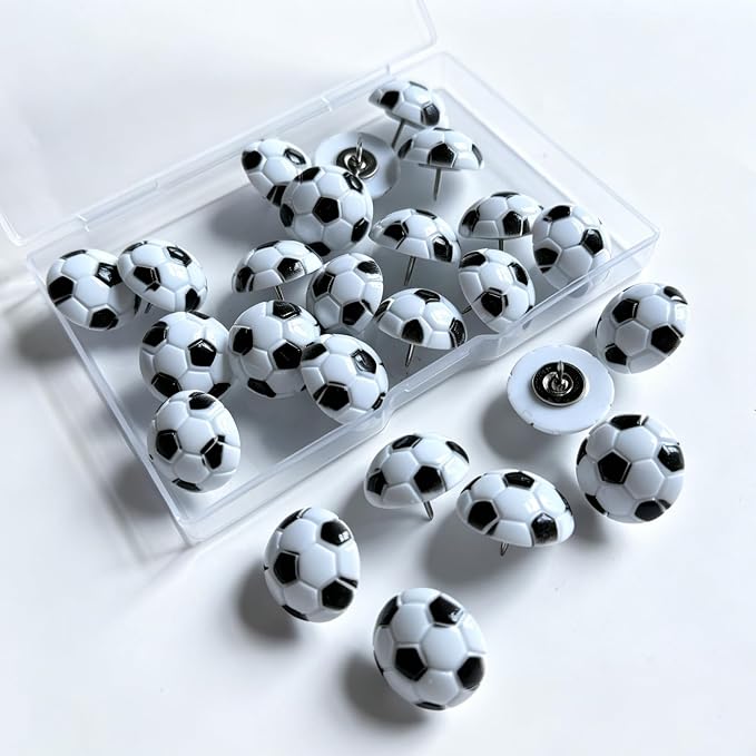 Thumb Tacks for wall, Cute Thumbtacks for Corkboards, Desk Decor for Sports by Tandarui