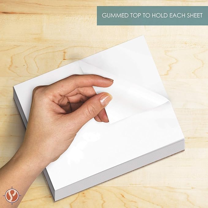 5 x 7" Blank White Memo Pads - Image 2