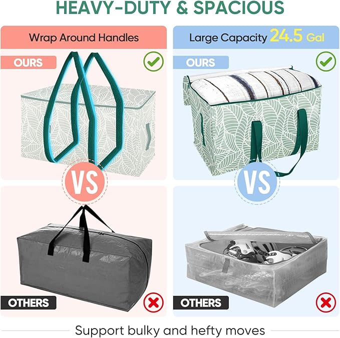 BALEINE 8-Pack Oversized Moving Bags - Image 4