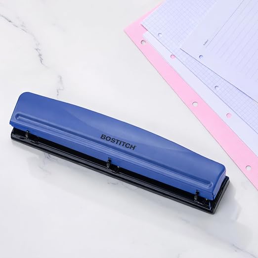 Bostitch 3-Hole Punch, 15 Sheet Capacity, Heavy Duty All-Metal Paper Punch - Image 10