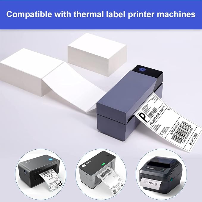 RyhamPaper 4" x 6" Fanfold Direct Thermal Labels - Image 7