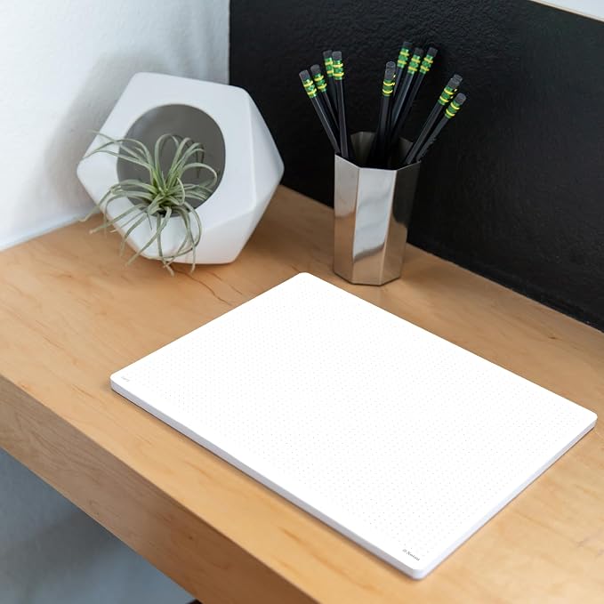 Notsu Dot Grid Notepads 8.5 x 11 inch, 2 Pack | Minimalist Dotted Memo Mouse - Image 7
