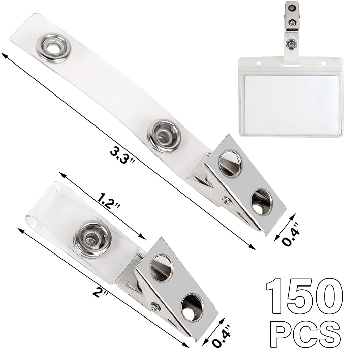 Happy Trees 150pc Metal Badge Clips - Image 2