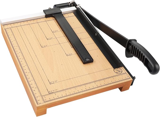 MROCO Heavy Duty Guillotine Paper Cutter & Paper Trimmer, Adjustable Guide by MROCO