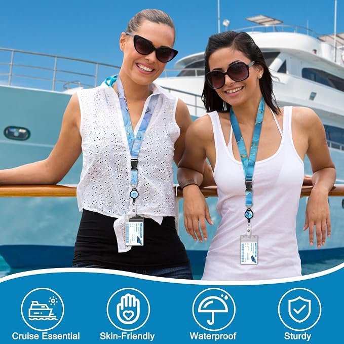HONSIO 4 Pack Cruise Lanyard for Ship Cards Detachable Lanyards - Image 6