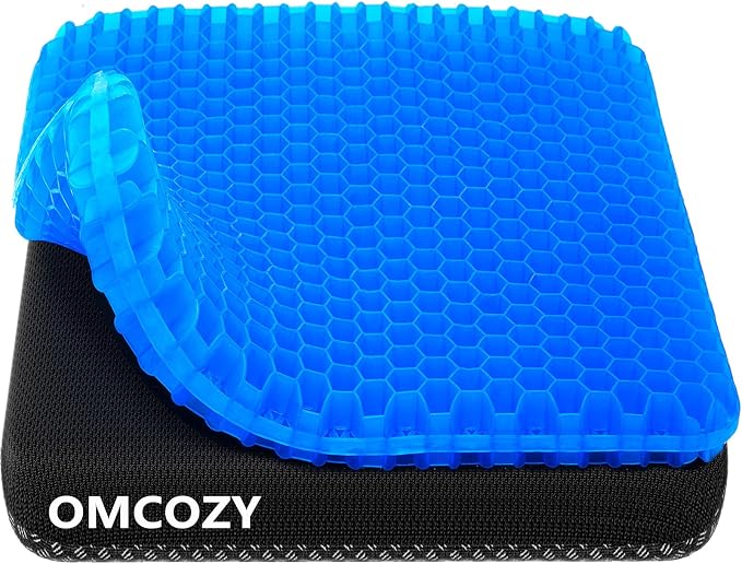 OMCOZY Gel Seat Cushion, Cooling Cushion, Breathable Honeycomb Design Absorbs by OMCOZY