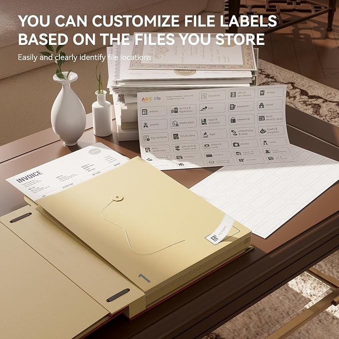 ABC life Important Document Organizer, Expanding File - Image 3