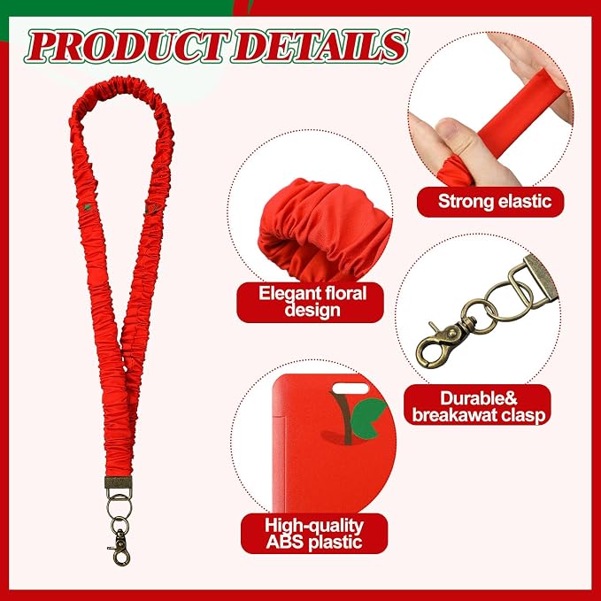 Gilprop 1 Pcs Scrunchie Teacher Lanyards - Image 4