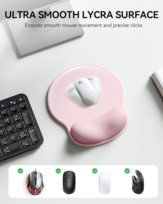 Mouse Pad with Wrist Rest, Ergonomic Mouse Pads - Image 6