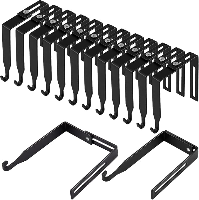 Amylove 12 Pcs Adjustable Cubicle Hanger Universal Partition Metal Cubicle by Amylove