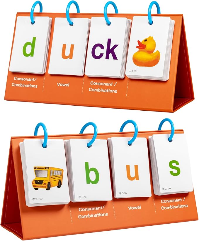 Alened Sight Words Flash Cards for Kindergarten, Phonics Flash Cards, CVC Word by Alened
