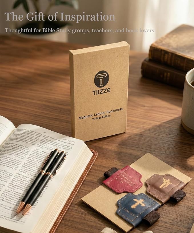 3-Pack Magnetic Leather Bookmarks - Image 6