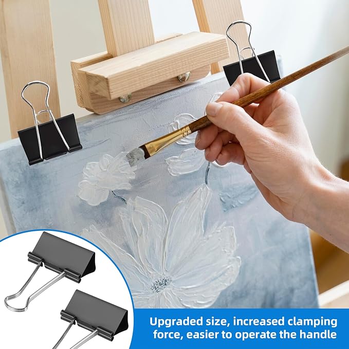 Jumbo Binder Clips 3 inch, 75mm Width, 10 Pack Extra Large Binder Clips - Image 6
